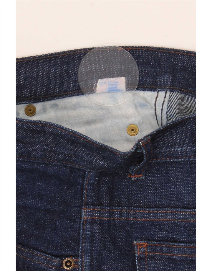 POP 84 Womens Straight Jeans W32 L29 Navy Blue Cotton
