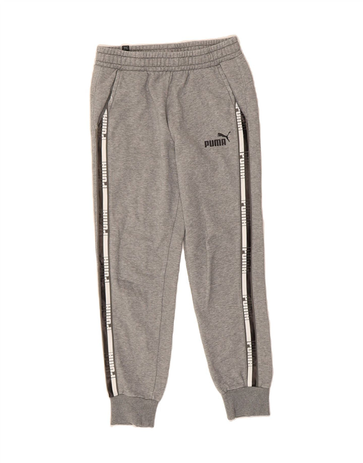 PUMA Mens Graphic Tracksuit Trousers Joggers Small Grey Cotton Vintage Puma and Second-Hand Puma from Messina Hembry 