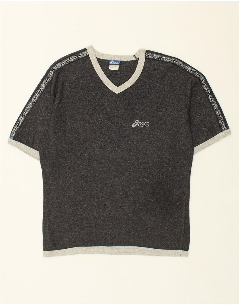 ASICS Mens T-Shirt Top Small Grey Cotton | Vintage Asics | Thrift | Second-Hand Asics | Used Clothing | Messina Hembry 