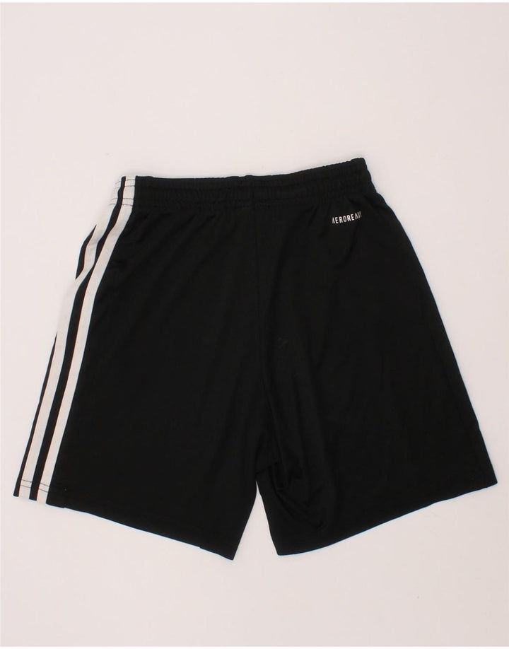 ADIDAS Boys Aeroready Sport Shorts 9-10 Years  Black Polyester Vintage Adidas and Second-Hand Adidas from Messina Hembry 