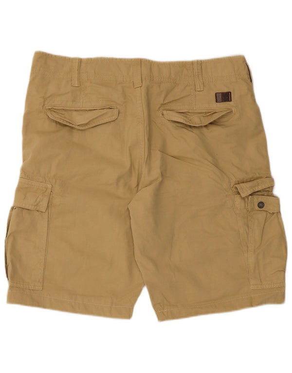 Timberland Mens Cargo Shorts W33 Medium Beige Cotton