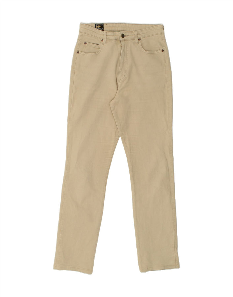 LEE Mens Slim Casual Trousers W31 L30  Beige Cotton | Vintage Lee | Thrift | Second-Hand Lee | Used Clothing | Messina Hembry 