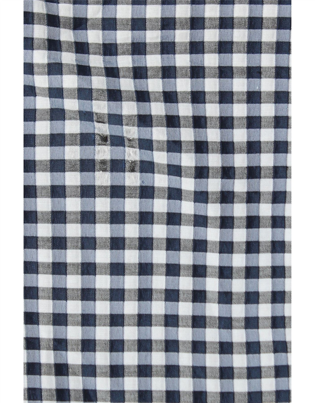 GUESS Womens Crop Casual Trousers W29 L25 Blue Gingham