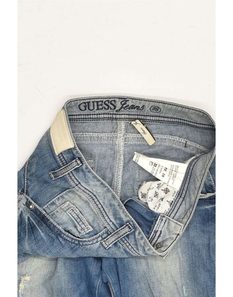 GUESS Womens Low Waist Skinny Jeans W28 L34 Blue Cotton | Vintage Guess | Thrift | Second-Hand Guess | Used Clothing | Messina Hembry 