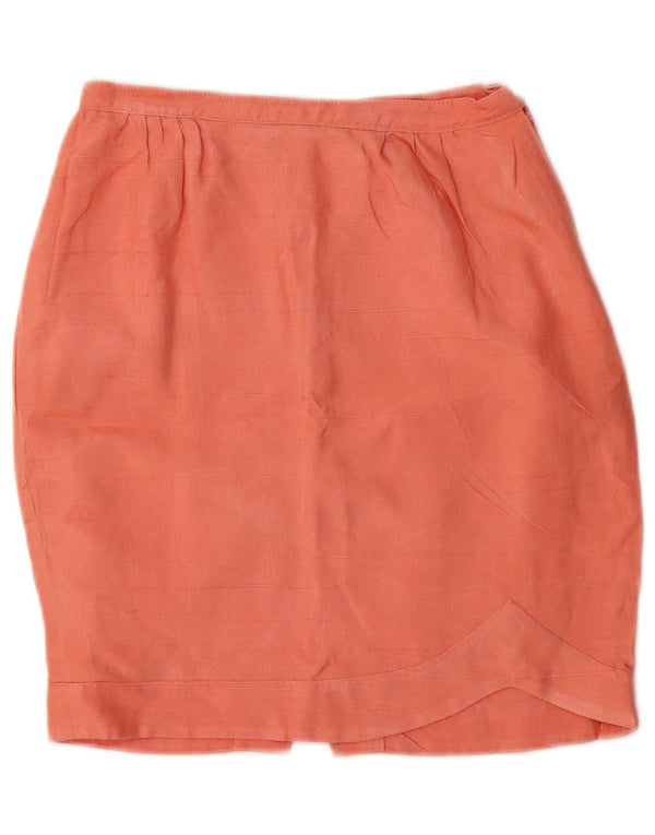 Vintage Womens Pencil Skirt W24 XS Pink