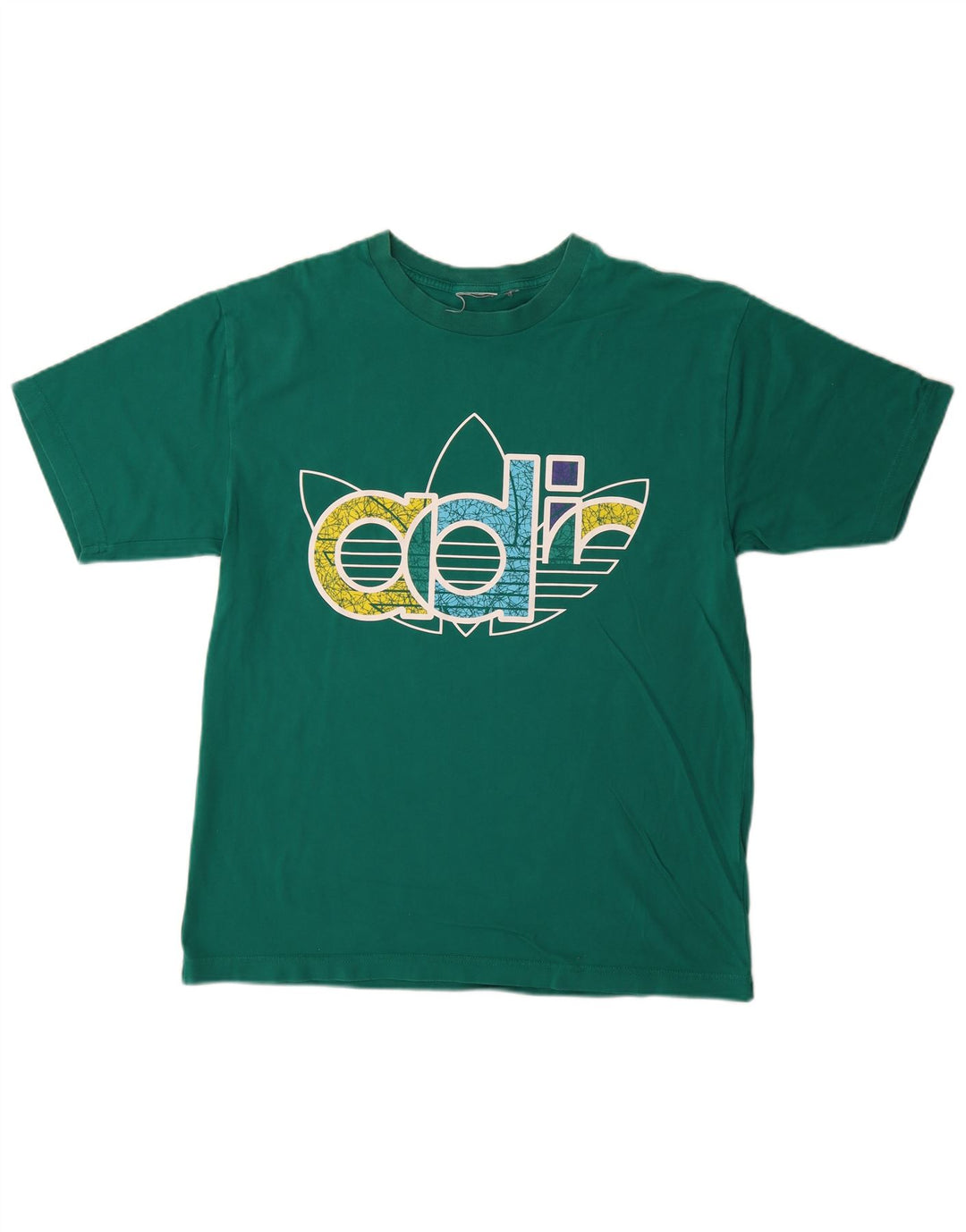 Adidas Mens Graphic T-Shirt Top Medium Green