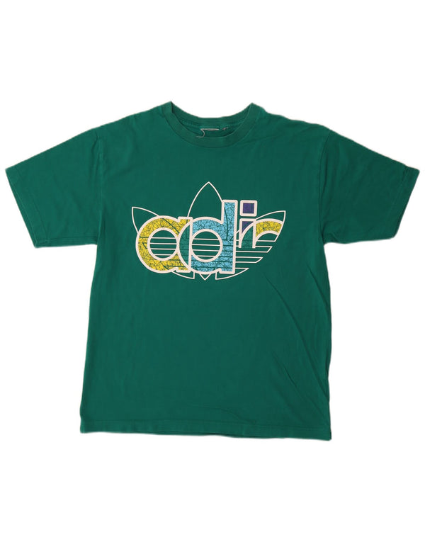 Adidas Mens Graphic T-Shirt Top Medium Green