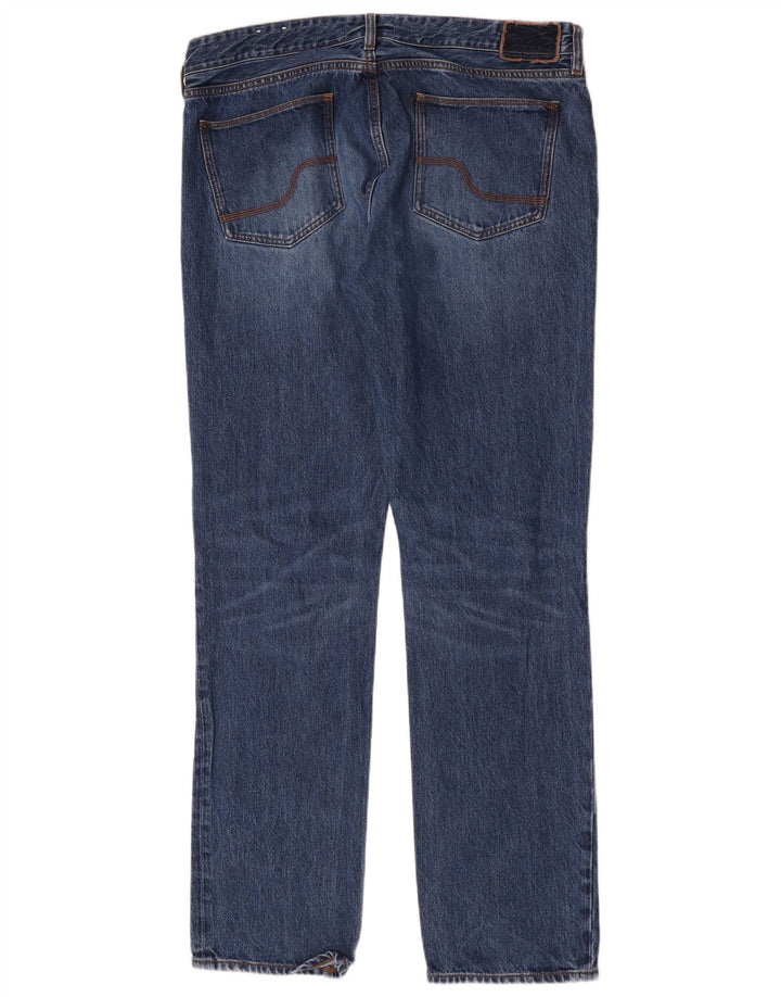 Fat Face Mens Straight Jeans W38 L34 Blue Cotton