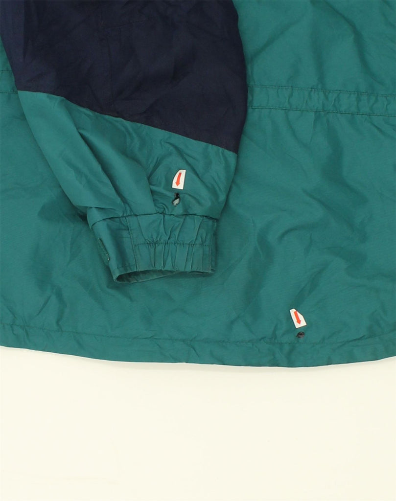 COLUMBIA Womens Windbreaker Jacket UK 16 Large Green Colourblock Polyester | Vintage Columbia | Thrift | Second-Hand Columbia | Used Clothing | Messina Hembry 