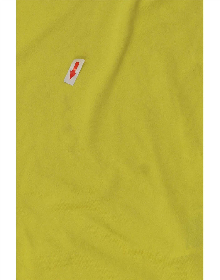 Nike Mens Dri Fit T-Shirt Top Small Yellow Polyester
