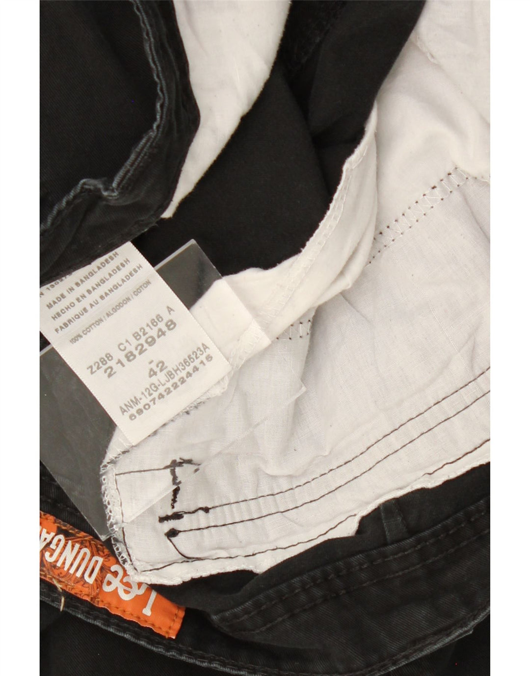 LEE Mens Dungarees Cargo Shorts W42 2XL Black Cotton Vintage Lee and Second-Hand Lee from Messina Hembry 