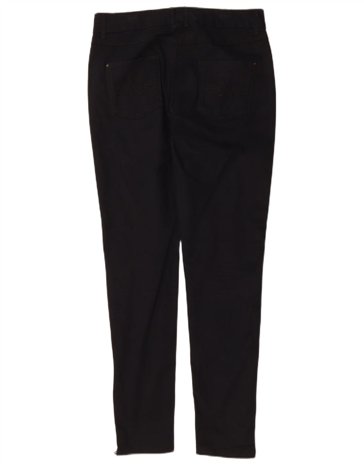 Marks & Spencer Womens Slim Cargo Trousers UK 12 Medium W30 L29 Navy Blue