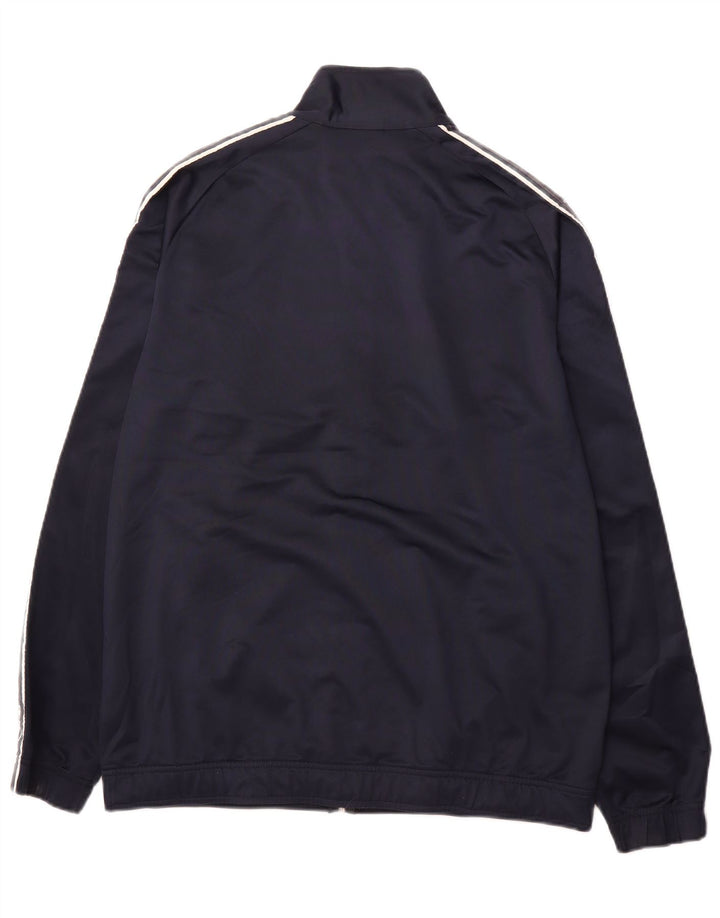CHAMPION Mens Graphic Tracksuit Top Jacket 2XL Navy Blue Colourblock