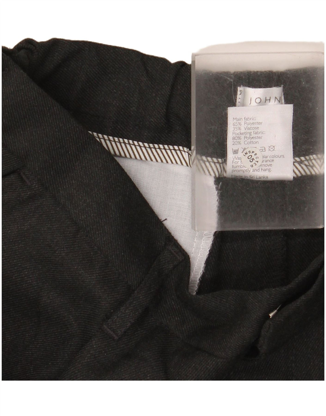 John Lewis Boys Straight Suit Trousers 10-11 Years W25 L27 Grey Polyester