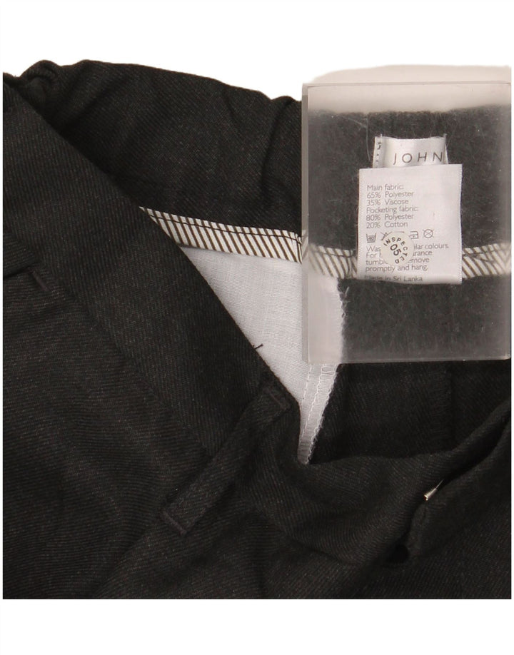 John Lewis Boys Straight Suit Trousers 10-11 Years W25 L27 Grey Polyester