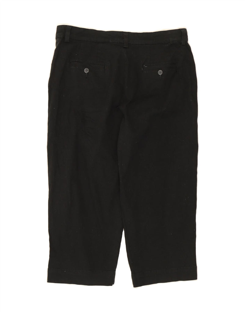 LEE Womens High Waist Capri Trousers US 14 XL W34 L20 Black Cotton Vintage Lee and Second-Hand Lee from Messina Hembry 