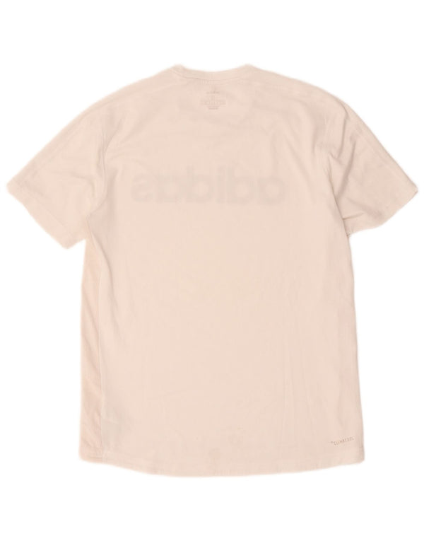 Adidas Mens Climacool Graphic T-Shirt Top Small White Polyester