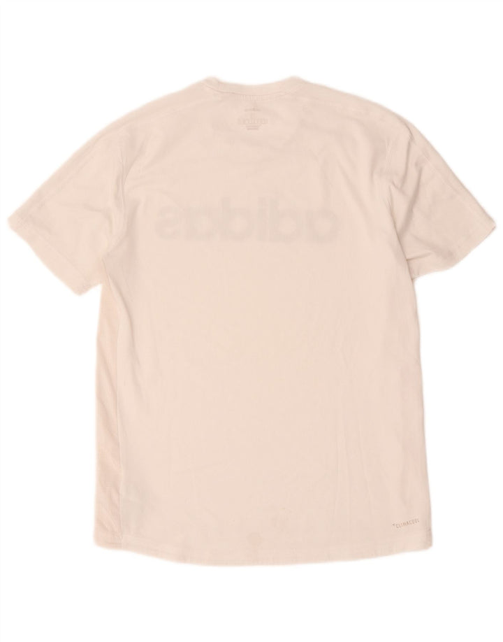 Adidas Mens Climacool Graphic T-Shirt Top Small White Polyester