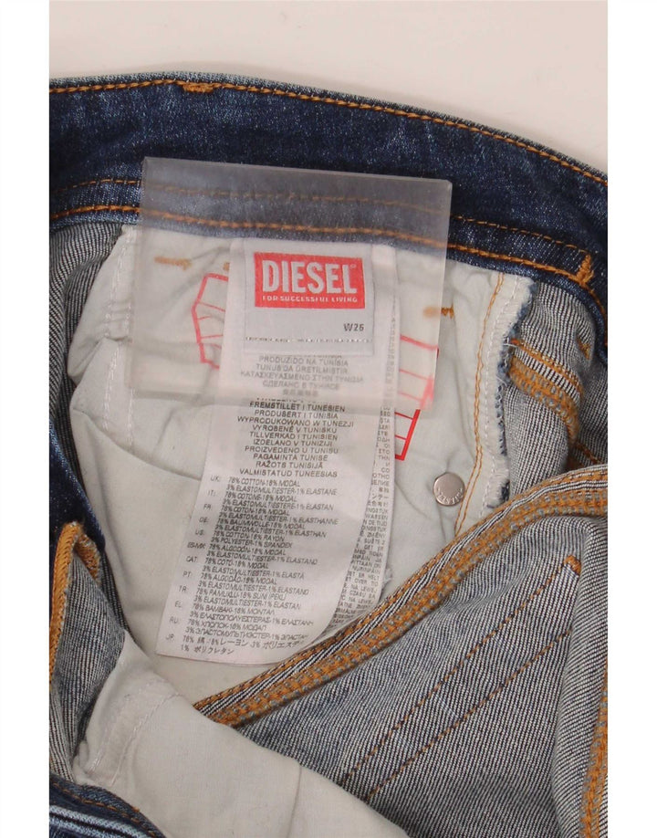 Diesel Womens Flared Jeans W26 L32 Blue Cotton