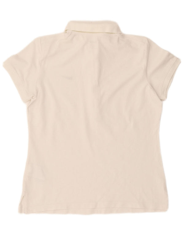 Nike Womens Polo Shirt UK 16/18 Large White Cotton