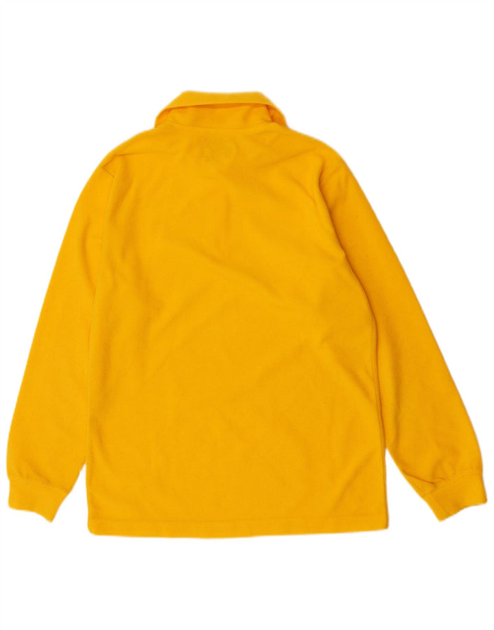 Invicta Womens Zip Neck Fleece Jumper UK 10 Small Yellow