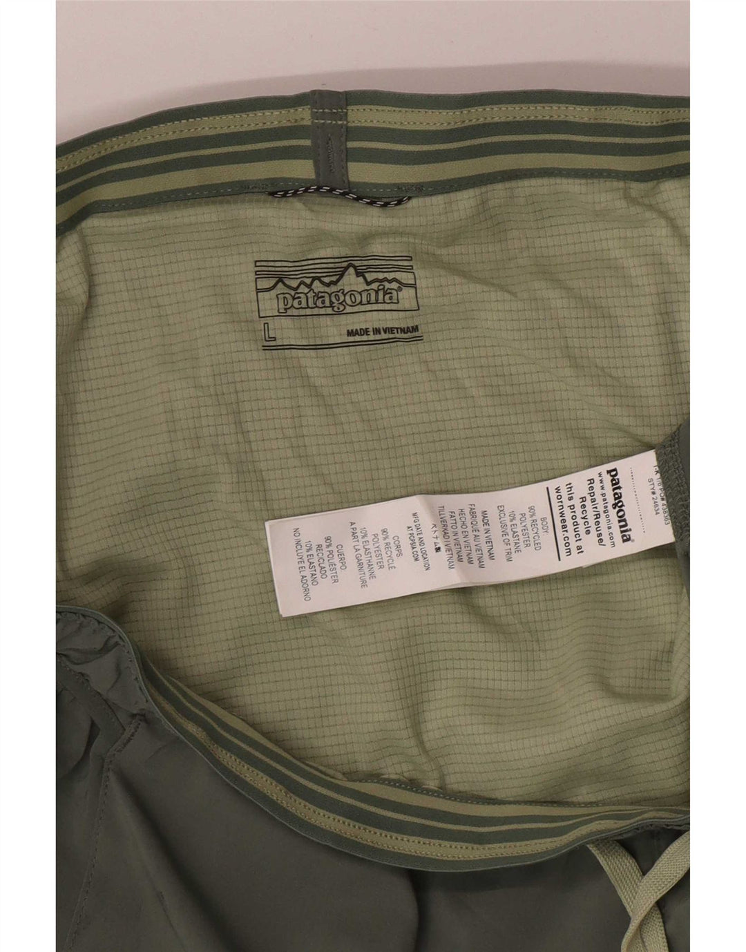 Patagonia Womens Sport Shorts UK 14 Large Khaki Polyester