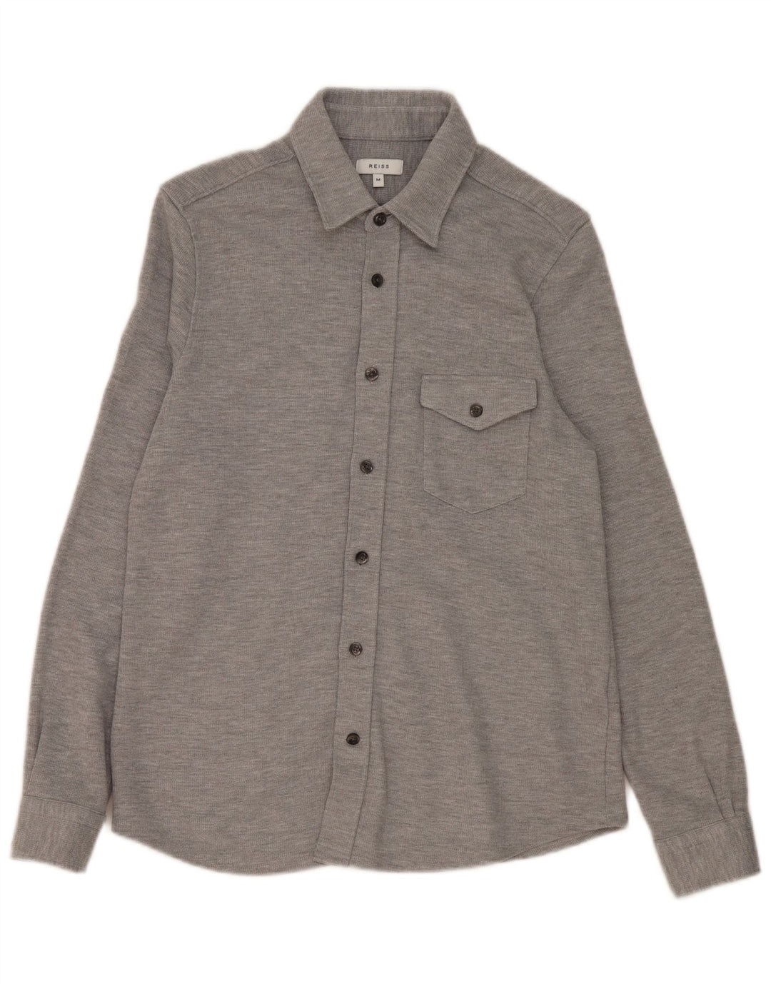 Reiss Mens Shirt Medium Grey Cotton