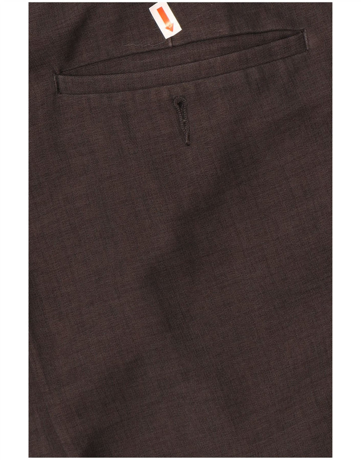 Marks & Spencer Mens Pegged Suit Trousers W44 L29 Grey Polyester