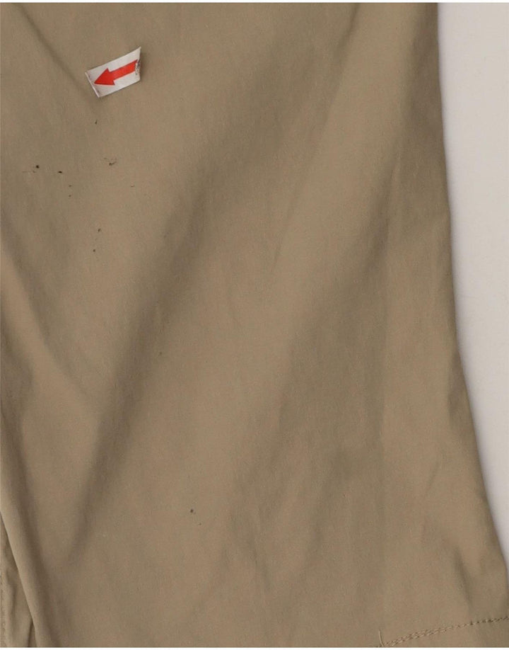 Mountain Warehouse Womens Cargo Capri Trousers UK 12 Medium W30 L19 Beige