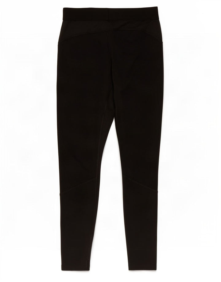 Adidas Womens Tech Fit Leggings UK 16 Large Black Polyester