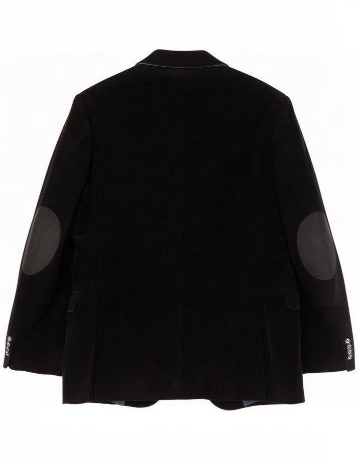 Tommy Hilfiger Mens Tailored 2 Button Blazer Jacket UK 46 Small Black