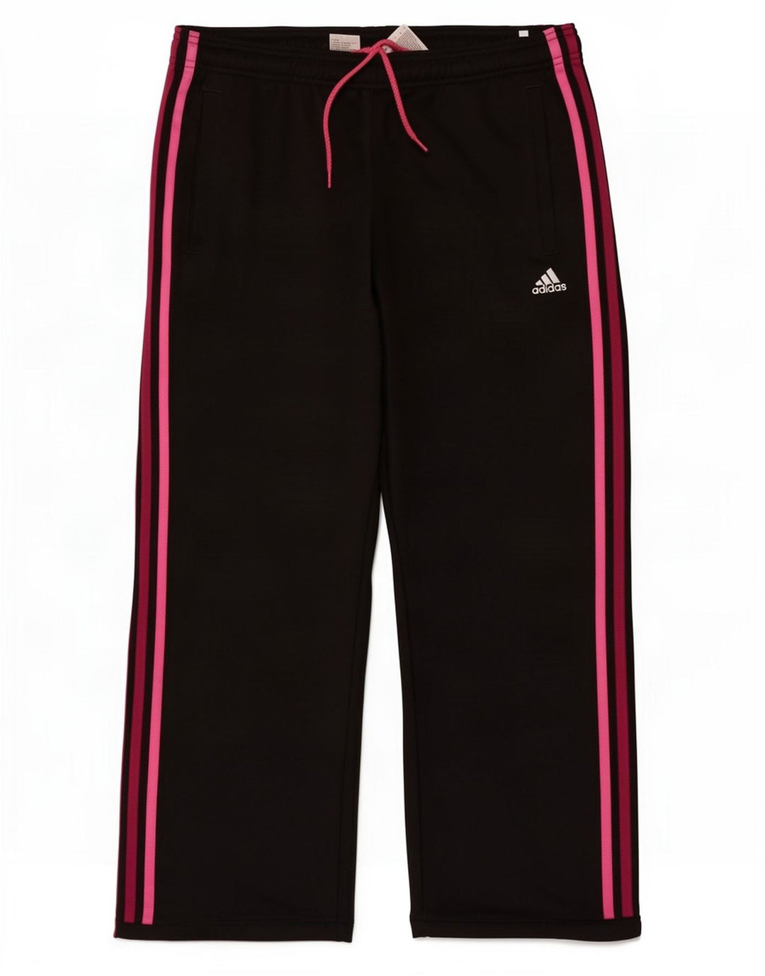 Adidas Womens Tracksuit Trousers UK 12 Medium Black Polyester