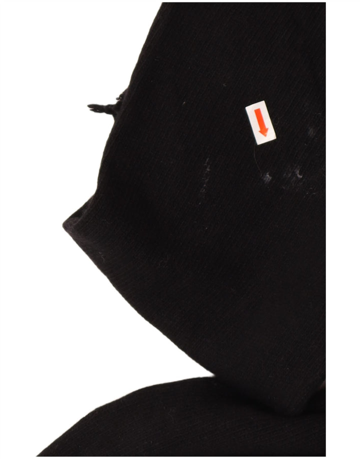 REPLAY Womens Roll Neck Jumper Sweater UK 14 Large Black Wool