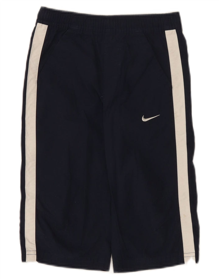 Nike Boys Graphic Sport Shorts 5-6 Years Medium Navy Blue Colourblock