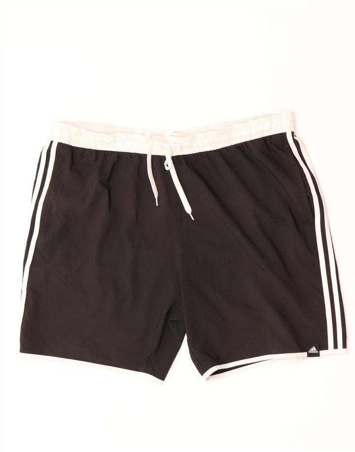 Adidas Mens Sport Shorts 3XL  Black Colourblock Polyester