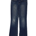Gap Womens Sexy Distressed Bootcut Jeans W26 L31 Blue Cotton