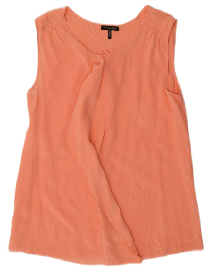 Massimo Dutti Womens Sleeveless Blouse Top UK 10 Small Pink