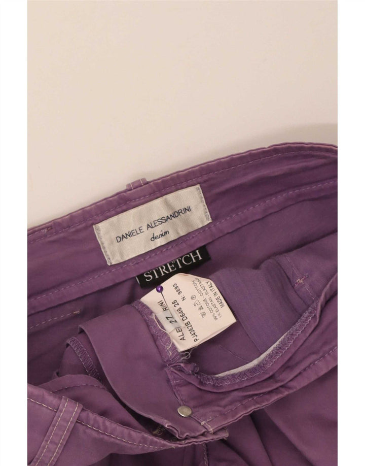 Daniele Alessandrini Womens Hot Pants W27 Small Purple Cotton