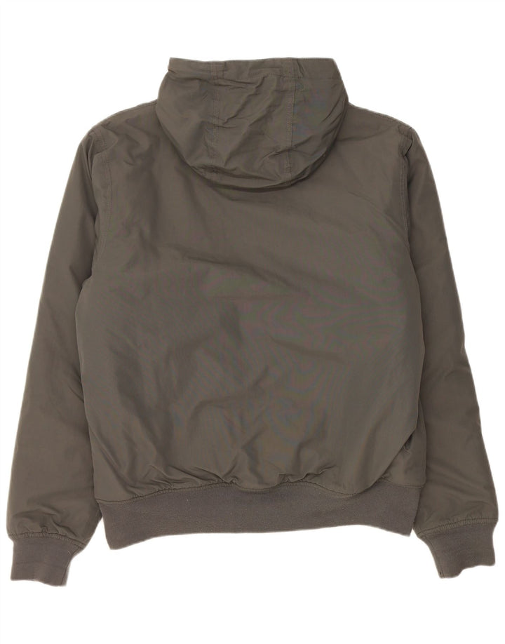 Dickies Mens Hooded Bomber Jacket UK 38 Medium Grey Polyamide