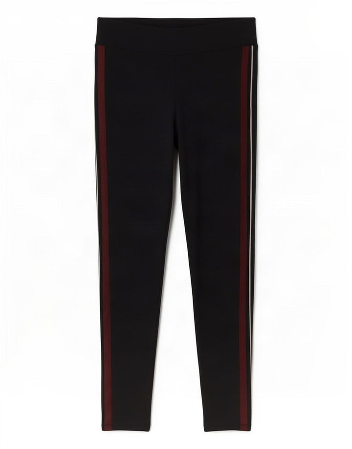 Marks & Spencer Womens Crop Leggings UK 10 Small Navy Blue Viscose