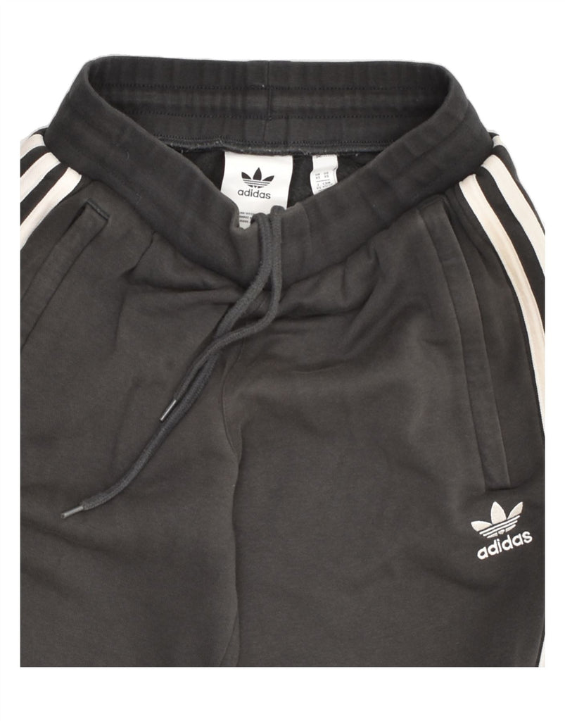 ADIDAS Womens Tracksuit Trousers Joggers UK 4 XS Grey Cotton | Vintage Adidas | Thrift | Second-Hand Adidas | Used Clothing | Messina Hembry 