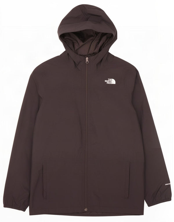 The North Face Boys Hooded Rain Jacket 14-15 Years XL Black Nylon