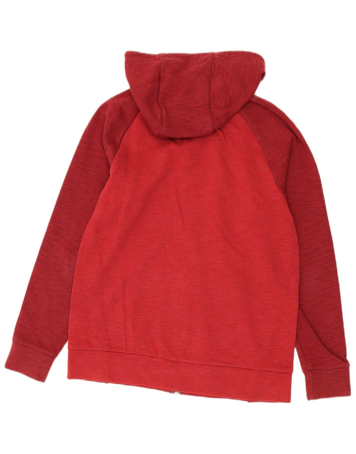 Nike Mens Zip Hoodie Sweater Small Red Flecked Cotton