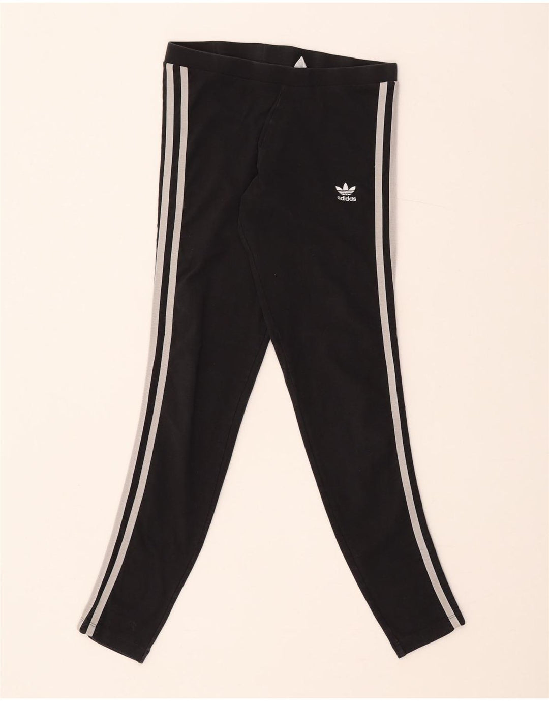Adidas Womens Leggings UK 8 Small Black Cotton