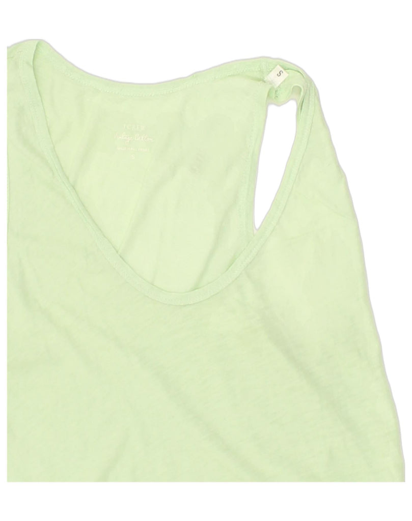 J. CREW Womens Vest Top UK 10 Small Green Cotton | Vintage J. Crew | Thrift | Second-Hand J. Crew | Used Clothing | Messina Hembry 