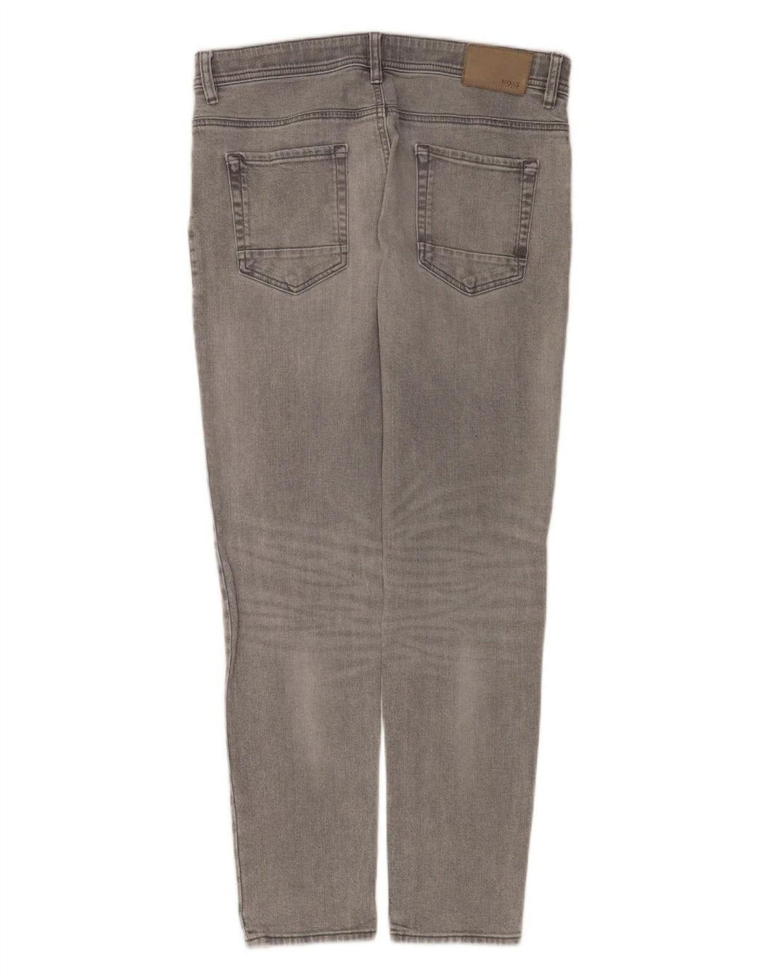 Hugo Boss Mens Slim Jeans W34 L32 Grey Cotton