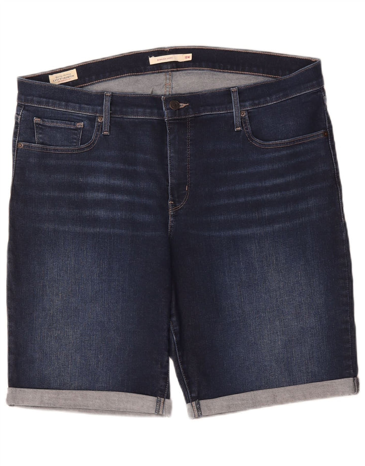 Levi's Womens Bermuda Denim Shorts US 18 2XL W40  Blue Cotton
