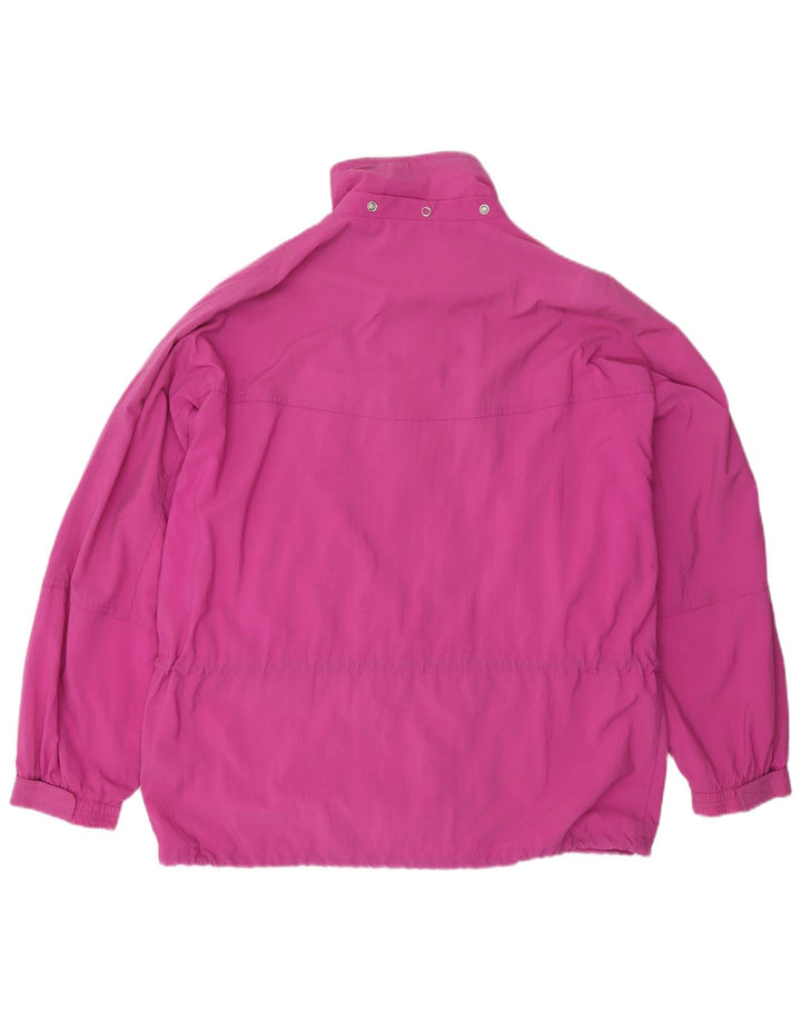 Diadora Womens Oversized Tracksuit Top Jacket UK 14 Medium Purple Polyamide