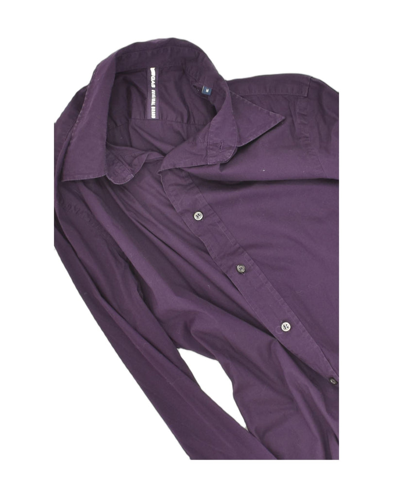 GAS Mens Shirt Medium Purple Cotton | Vintage Gas | Thrift | Second-Hand Gas | Used Clothing | Messina Hembry 