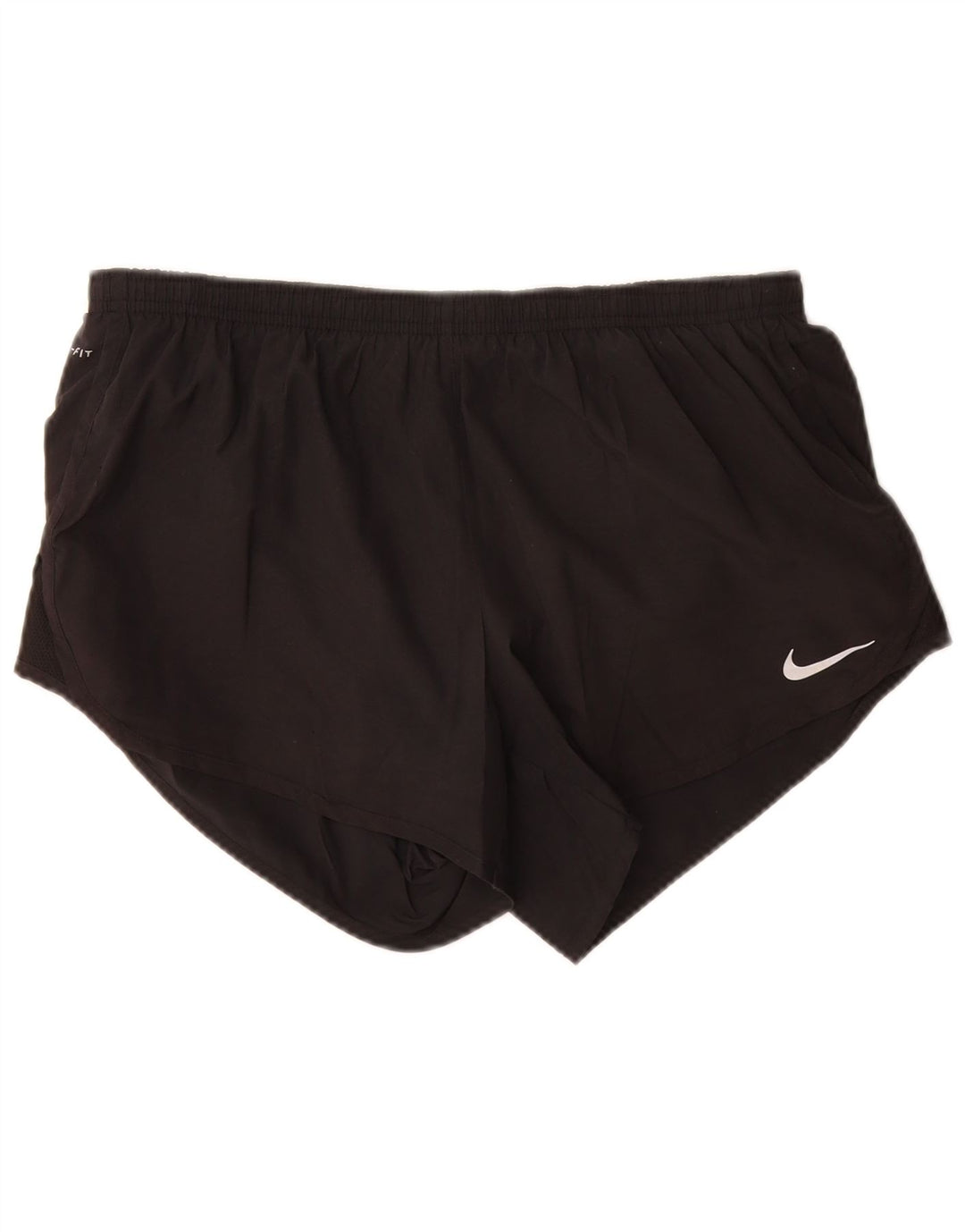 NIKE Womens Dri Fit Sport Shorts UK 14 Large  Black Polyester